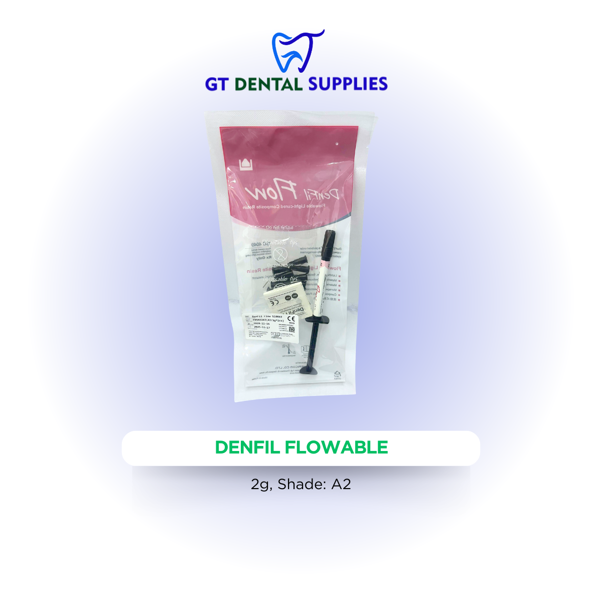 DenFil Flowable 2g | Available Shades: A2, A3, A3.5