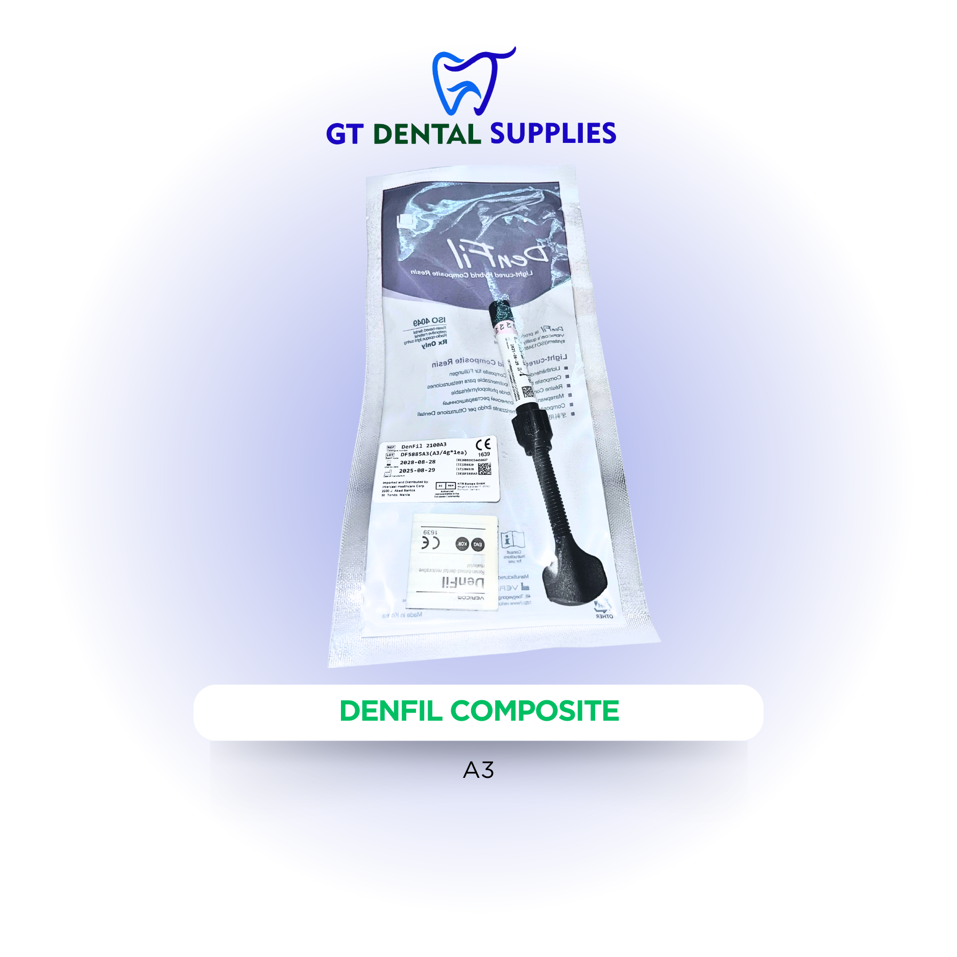 DenFil Composite 4g | Available Shades: A2, A3, A3.5